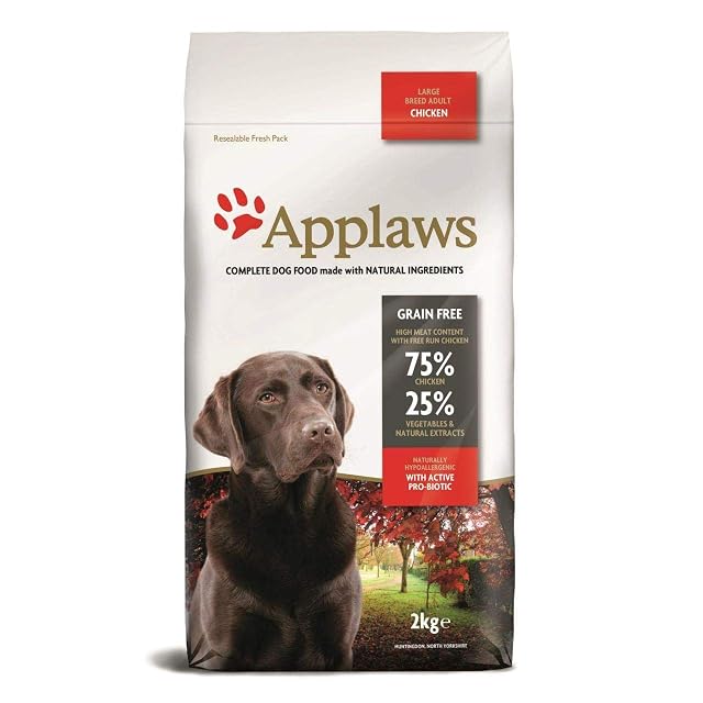 Comida seca de perros de Applaws, pollo, adultos de raza pequeñas y mediana, 2 kg