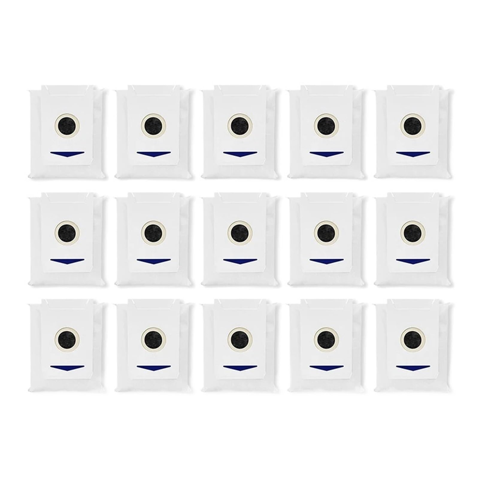 Compatible For ECOVACS T30 PRO OMNI / T30S PRO/YEEDI M12 Pro. Robot Vacuum Cleaner Replacement Dust Bag Main Side Brush Filter Mop Accessory(Dust bags 15pcs)