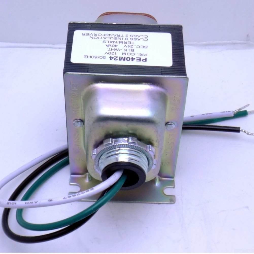Caja de metal para vídeo de 24 V (2 unidades) | Certificado UL, funcionamiento silencioso, salida de 24 V 40 VA, seguro para el salón, reduce los peligros eléctricos