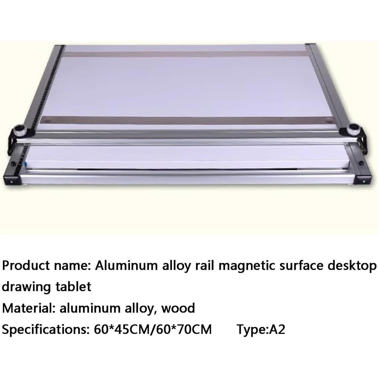 Tablero de dibujo multiángulo con regla y barra de movimiento paralelo, superficie laminada para artistas, arquitectos, diseñadores, bocetos y dibujo