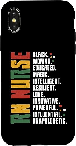 Miniatura 7 de iPhone 11 RN - Funda para enfermera de historia negra Afro africana