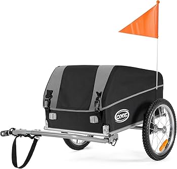 Amazon | CXWXC サイクルトレーラー サスペンション付き 折りたたみ式