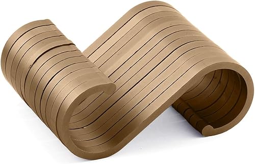 JCBIZ - 12 ganchos de aluminio en forma de S planos en forma de S para cuarto de baño, cocina o cocina, percha multiusos para cuchara, olla, toalla,