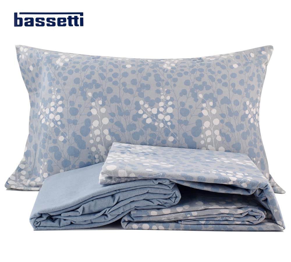 Bassetti Completo Letto Matrimoniale 100% Cotone Morbido Soffice (Dubai Sabbia Bassetti Completo Letto Matrimoniale 100% Cotone Morbido Soffice (Dubai Sabbia