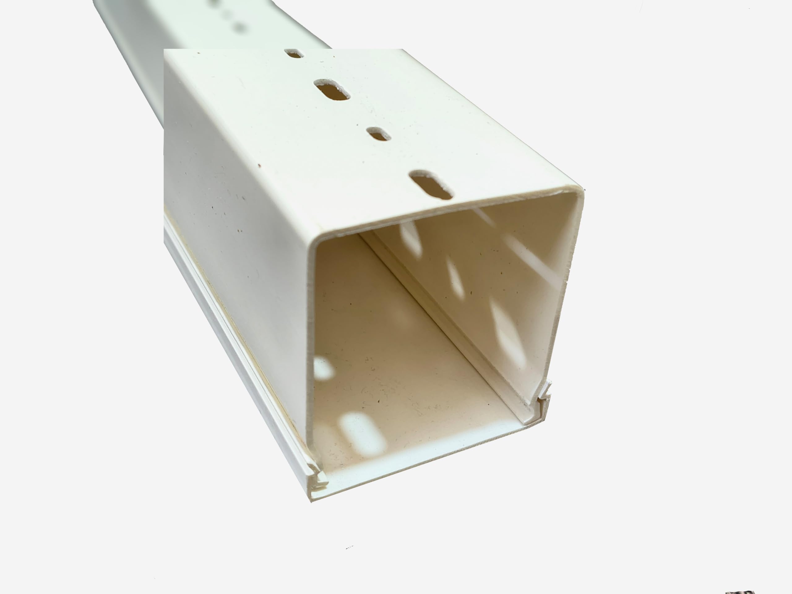 MARSHLAND Casing for Hiding Wire Cable Insulation Tube Horizontal Patti PVC Cover for Computer Wire Desks Hide Cable Management Duct Channel 2.5 inch 1 Meter Length Pack of 2-image-14