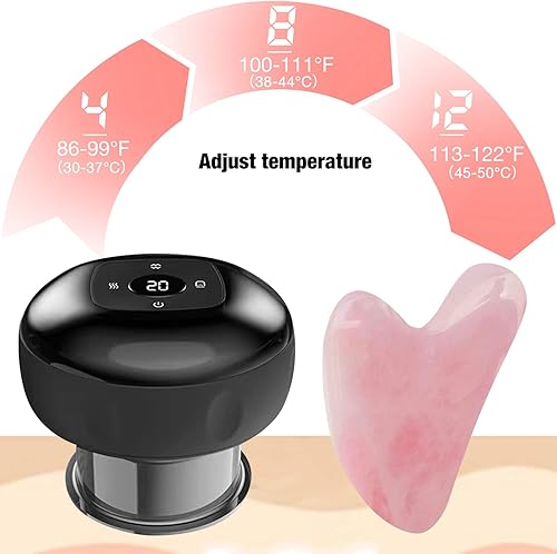 Miniatura 1 de Máquina eléctrica de terapia de ventosas con 12 niveles de temperatura y succión para espalda, hombros y cuello. Combina una tabla tradicional de