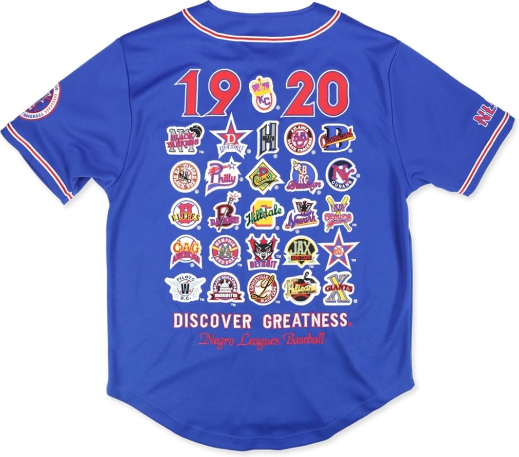 Big Boy Negro Leagues S8 Commemorative Mens Baseball Jersey [Royal Blue - 5XL] - ID#63338