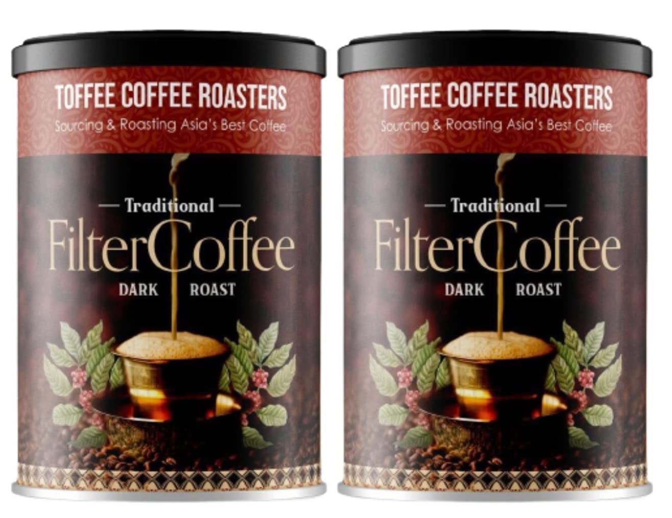 Toffee Coffee Roasters Pack of 2 x 200gm (400gms) South Indian Filter