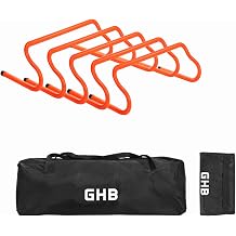 <span>GHB Agility Hurdles 8" Speed Agility Training Hurdles, Detachable Sturdy Hurdles Training Equipment Set with Carry Bag for Kids,Athletes,Soccer,Basketball</span>