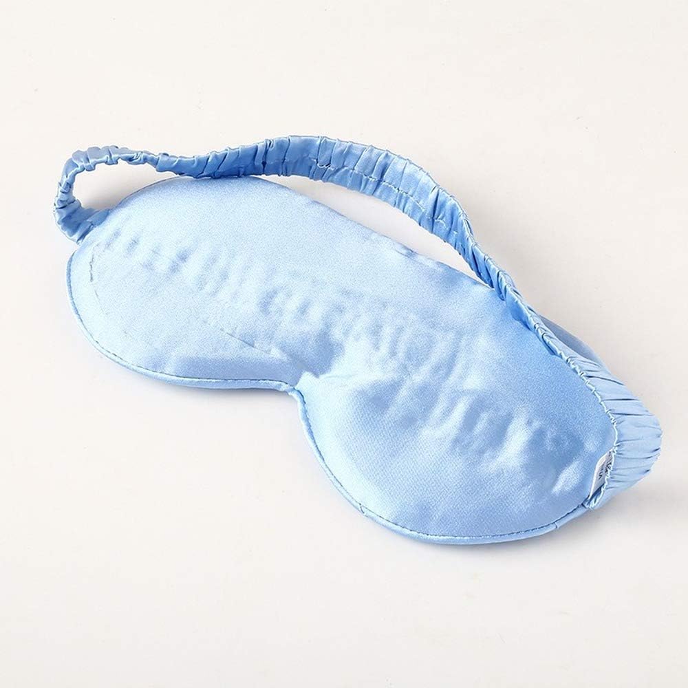 Augenmaske for Schlafen, Schlafhilfe, Augenbinde, besonders bequem, weich, blockiert das Licht for Schlafen, Entspannen und Reisen an Bord von Zug oder Flugzeug (Dunkelblau) (Farbe: Blau, Größe: Einhe