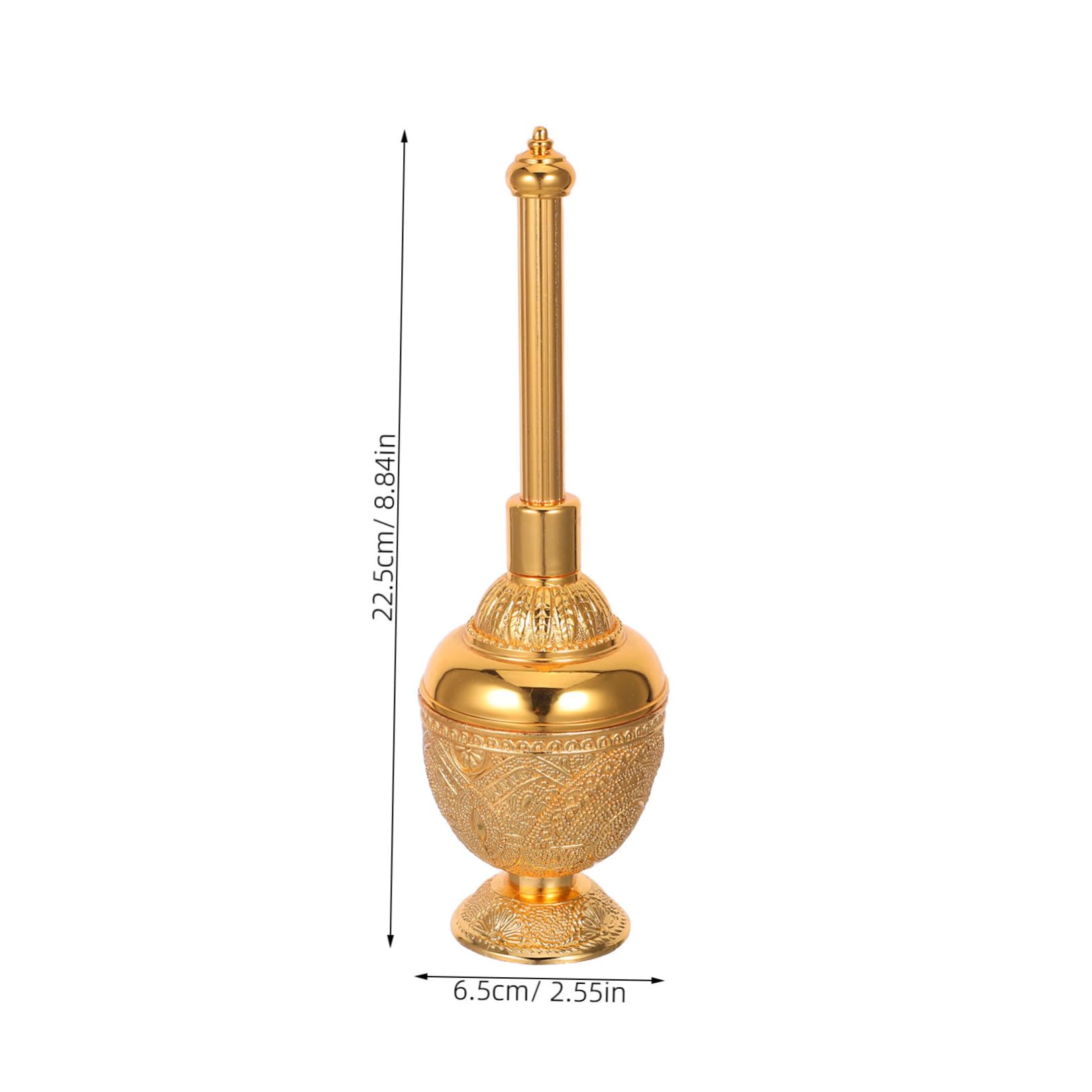 VALICLUD Bottiglia Acqua Santa Decorativa con Tappo Contenitore Sacro Compatto con Eleganti Motivi Europei Vaso per Acqua Santa Cattolica per Casa Ufficio e Cerimonie