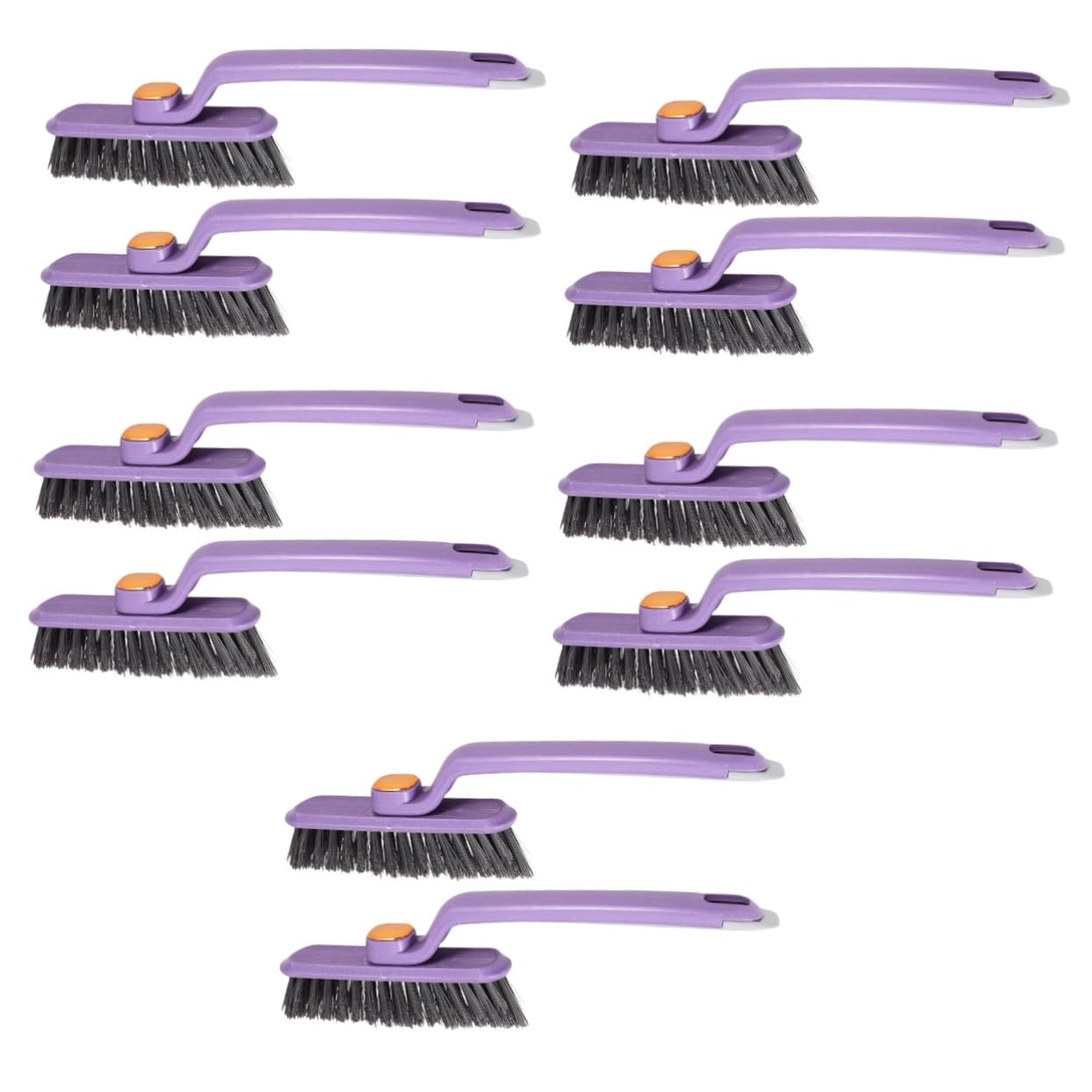 SHERCHPRY 5 Series Cepillo De Limpieza Giratorio Cepillo De Limpieza De Grietas Limpiar Polvo Herramientas De Limpieza De Rieles De Ventanas Cepillo para Fregar Páginas Púrpura 2 Piezas X 5
