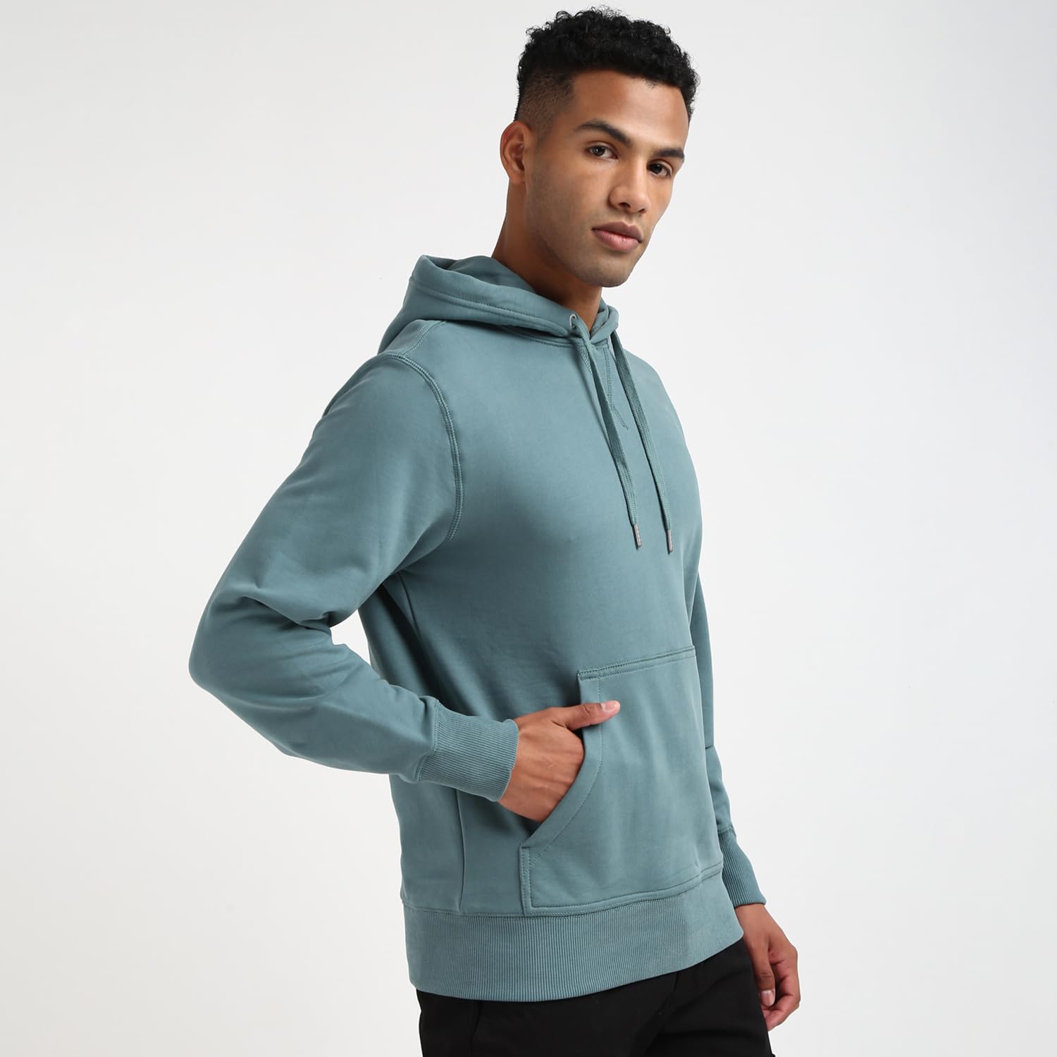 Calvin Klein męska bluza z kapturem, Niebieski (Północny Atlantyk), XS