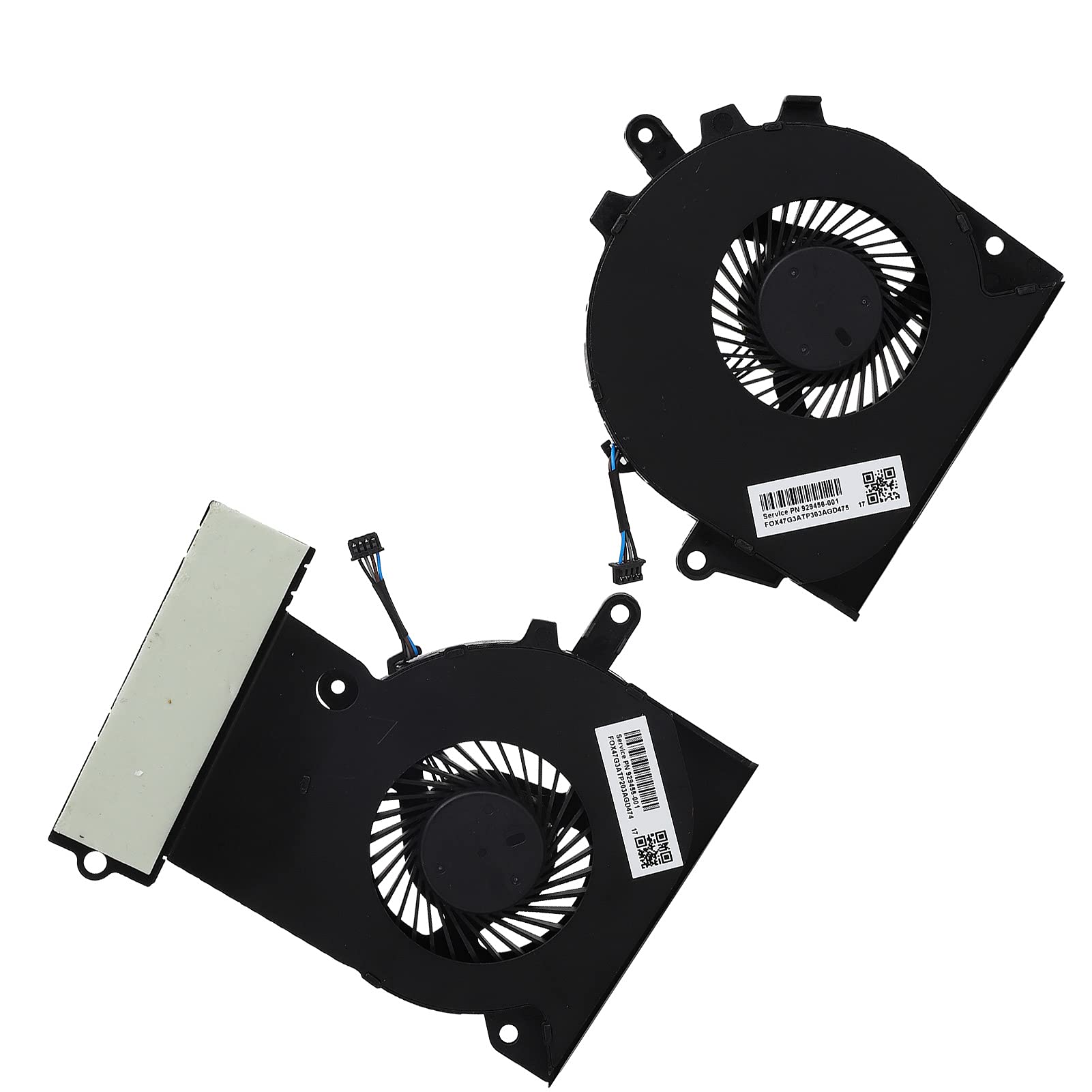 CPU-koelventilator voor voor OMEN 15 Dc, 4-pins Stille Vervangende Laptop CPU GPU-koelventilator voor OMEN 15 Dc L30204 001 L29354 001, Temperatuur Verlagen Tijdens Continu