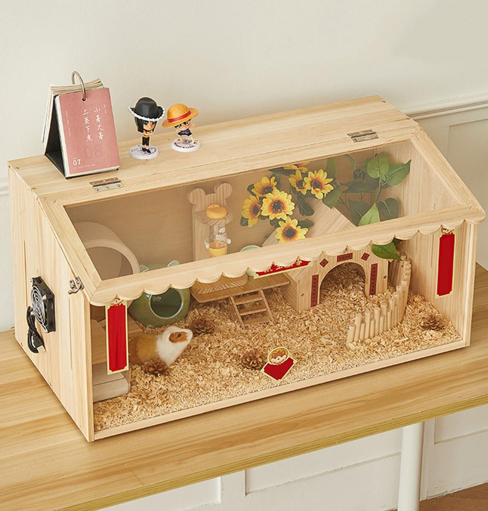 Amazon.co.jp: 爬虫類ケージ 通気性テラリウム 大型ハムスターケージ