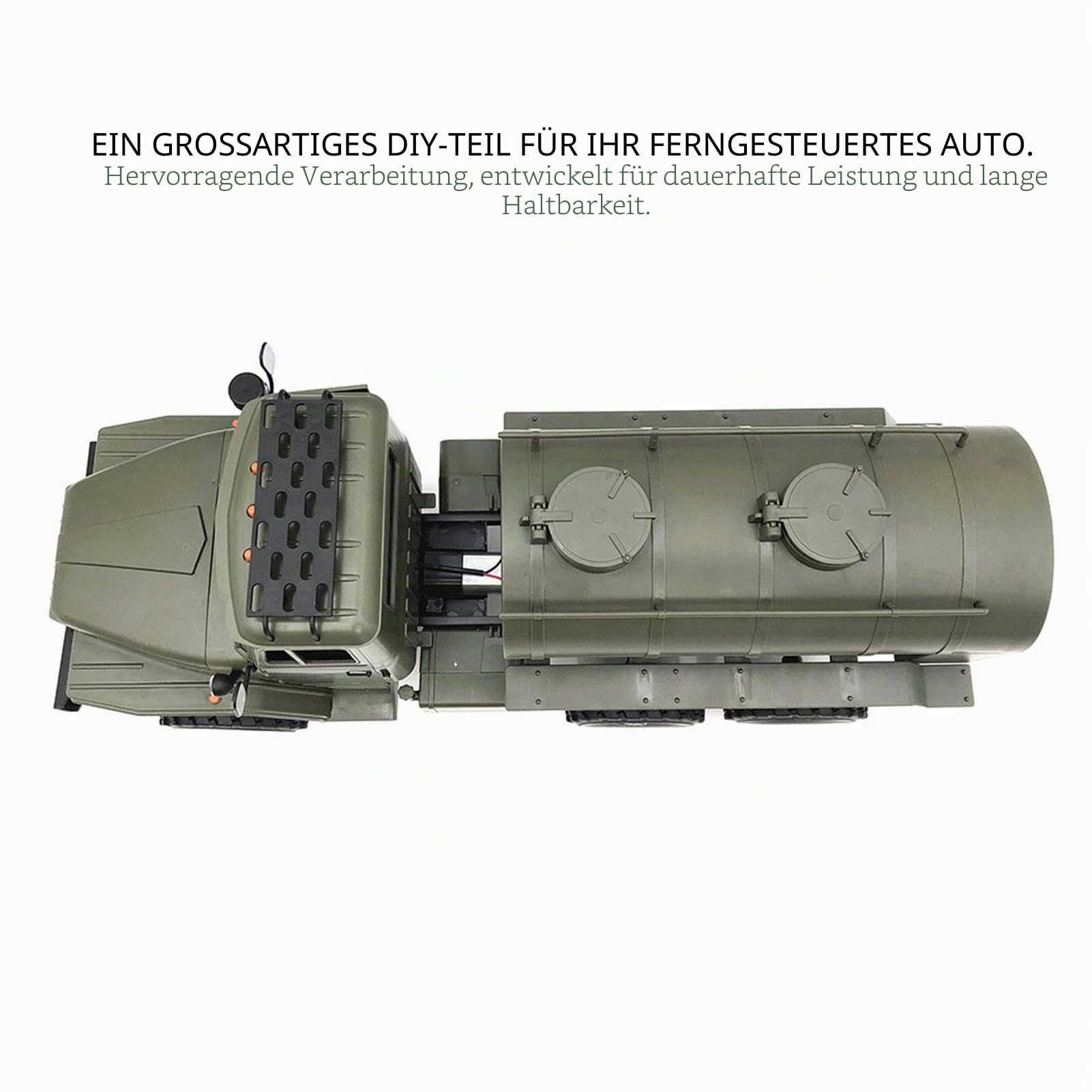 shenruifa Öltank-Anhänger-Chassis für 1:16 RC-Auto WPL B24 B16 B36 B36KIT Militär-LKW RC-Autoteile DIY-Zubehör