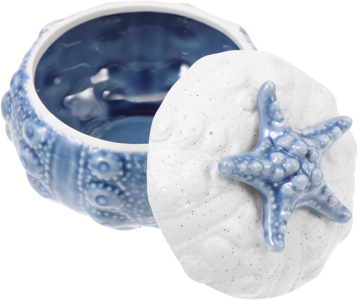 IMIKEYA Ceramic Jewelry Box Jar Lid Multi-functional Steaming Bowl Bird's Nest Cup Home Decor