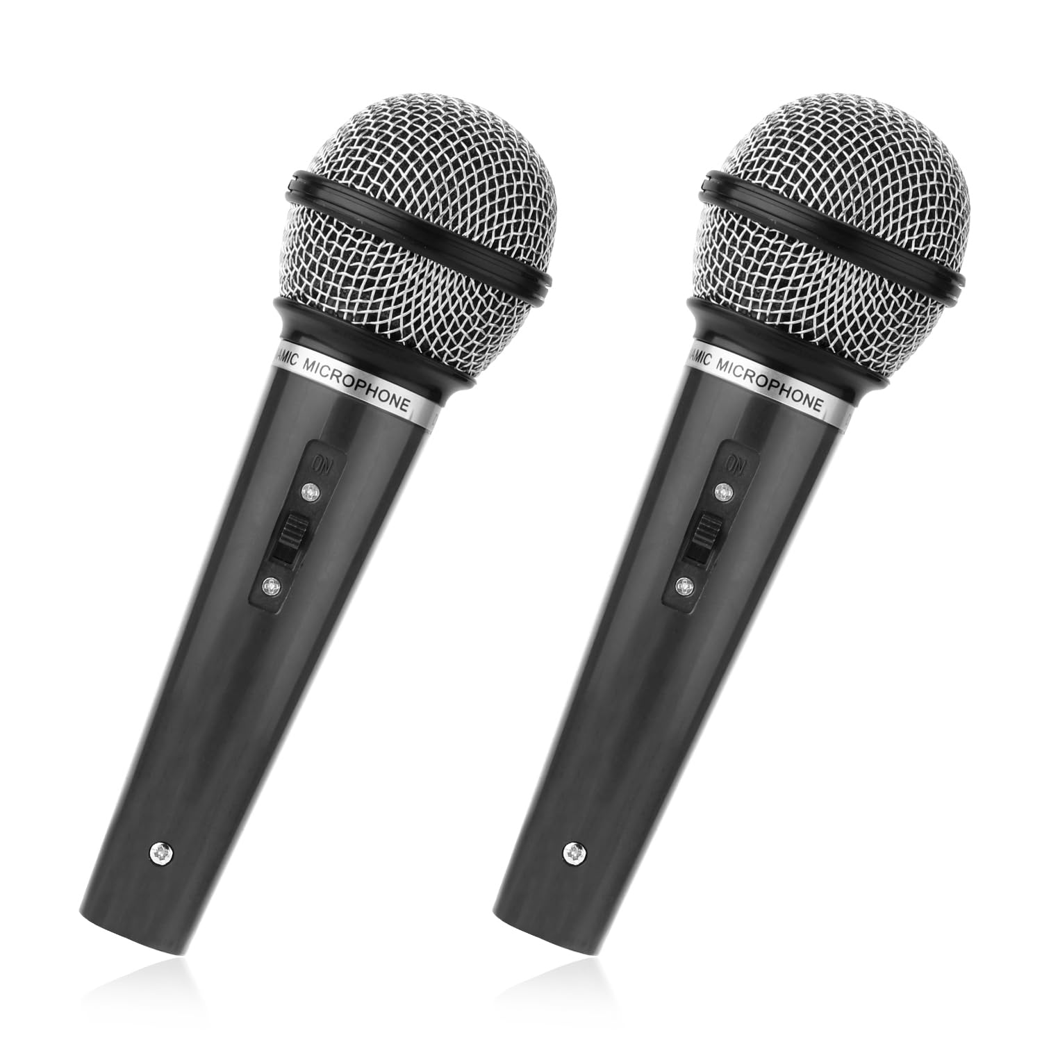 2pcs Fake Microphone, Plastic Microphone Kids Mic Toy Kids Play Microphone Pretend Play Toys Simulate Speech Microphone Microphone Model for Costume Prop Toddlers