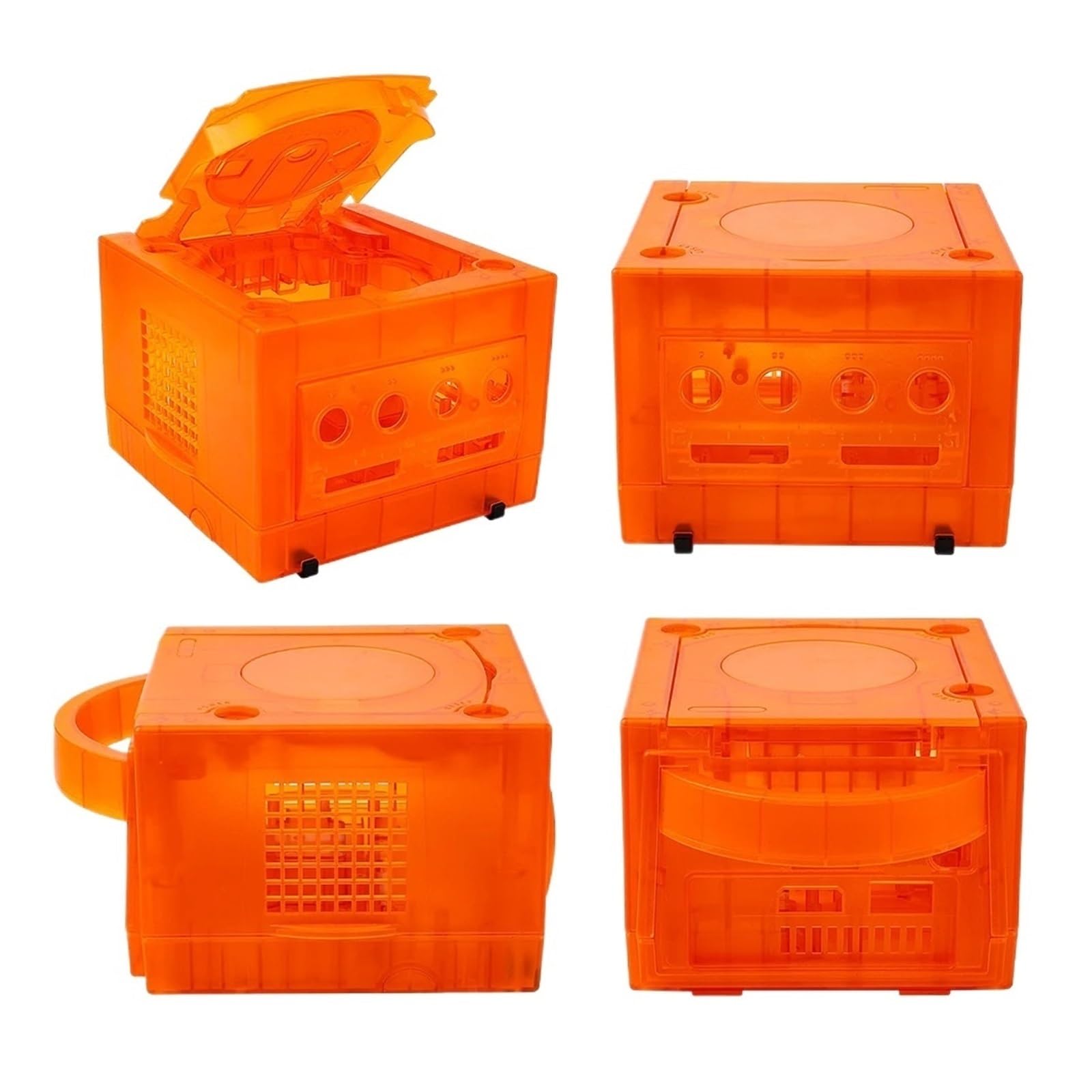 5COLOR Przezroczyste Pudełko Zastępcze Obudowa Konsoli Do Gier Wideo Retro Obudowa Shell Case - Kompatybilny Z Nintendo Gamecube - Kompatybilny Z NGC DOL-101/DOL-001(TRN Green)