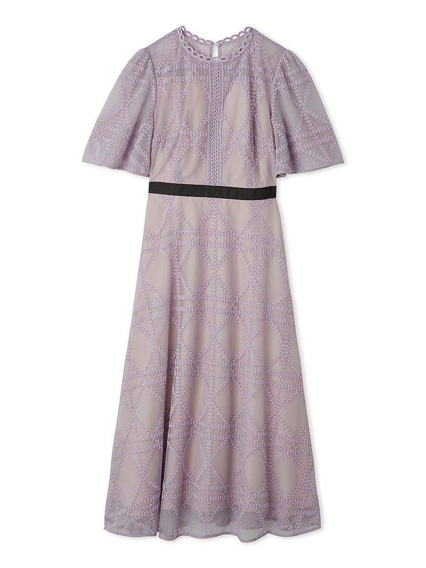 Amazon.co.jp: [セルフォード] プレイドパターンチュールドレス  