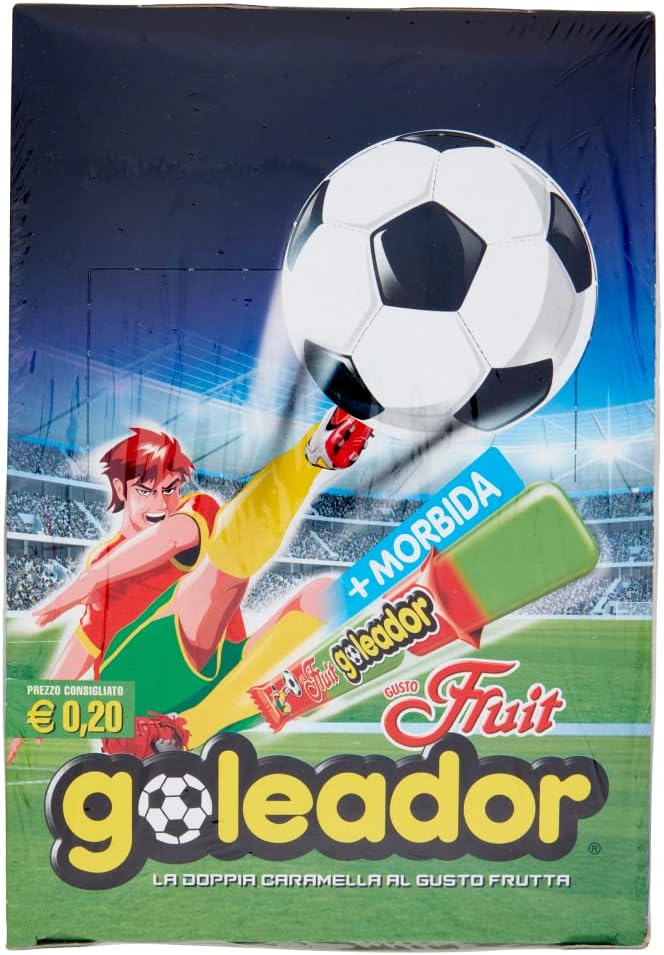 Goleador Fruit, Doppia Caramella Gommosa, Senza Glutine, Gusto Frutta, Ottime da Condividere, Idee Regalo per Compleanni e Feste, Confezione da 200 monopezzi - Immagine 4
