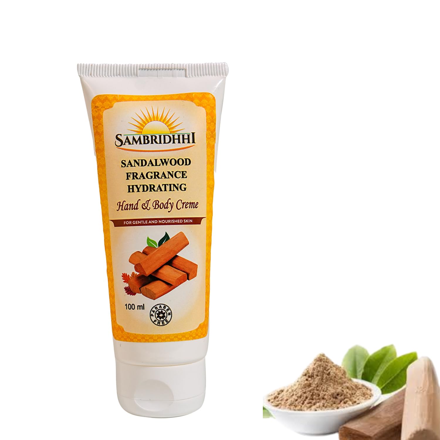 Sandalwood Fragrance Hydrating Hand & Body Creme 100ml | Paraben Free, Nourishing Formula, Calming Warm Aroma, Gentle on Skin, Free from Harmful Chemicals-image-23