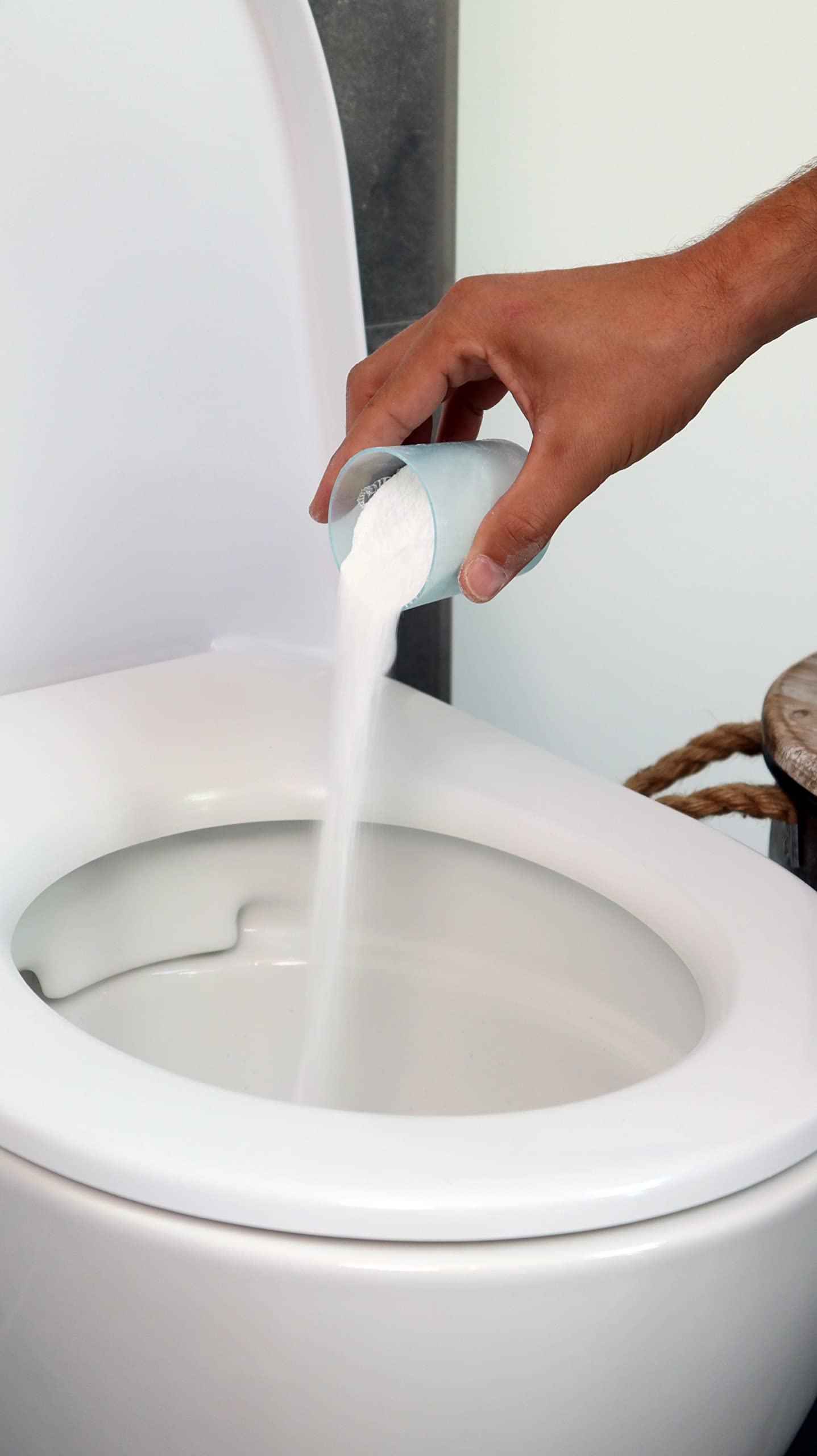 AQUA CLEAN PUR WC Power Pulver 5 kg – WC Reiniger mit Aktivschaum, Kalk- & Urinsteinentferner, Keramikaufheller, kaltaktiv