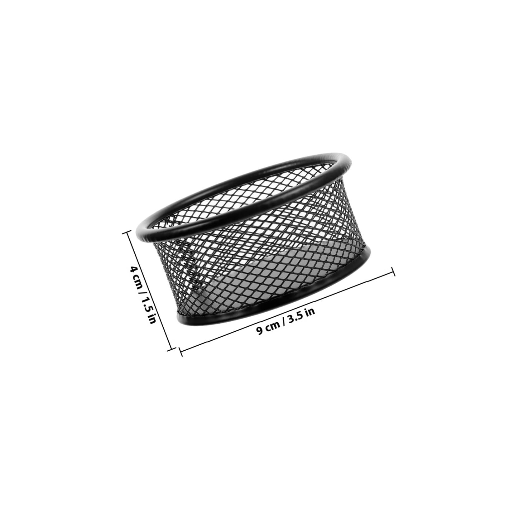 12 pezzi Porta Graffette in Rete Nera Organizer Ferro per Fermagli Multiuso per Scrivania Resistente e Facile da Pulire per Ufficio e Casa