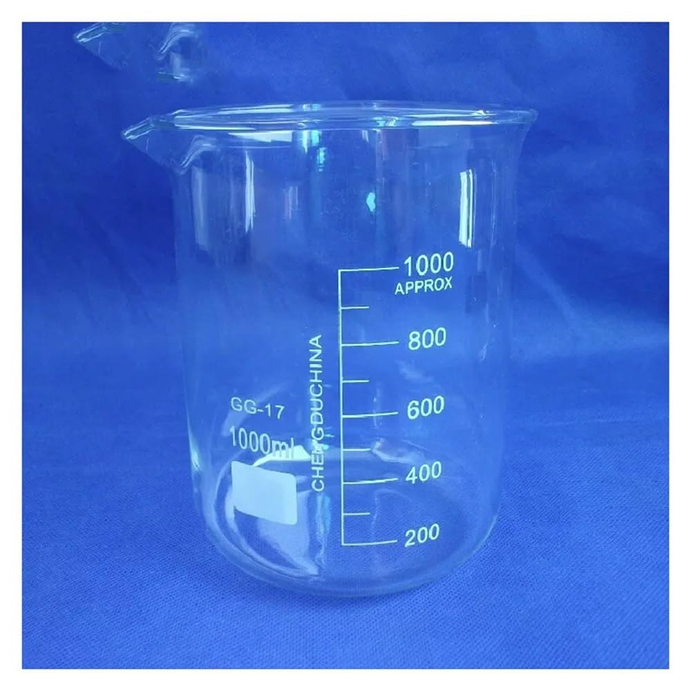 Bécher de laboratoire en verre de forme basse haute résistance