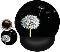 Vista 13 de Alfombrilla de cuero para mouse con soporte de muñeca de espuma viscoelástica ergonómica, ligera, antideslizante, para oficina, juegos, computadora