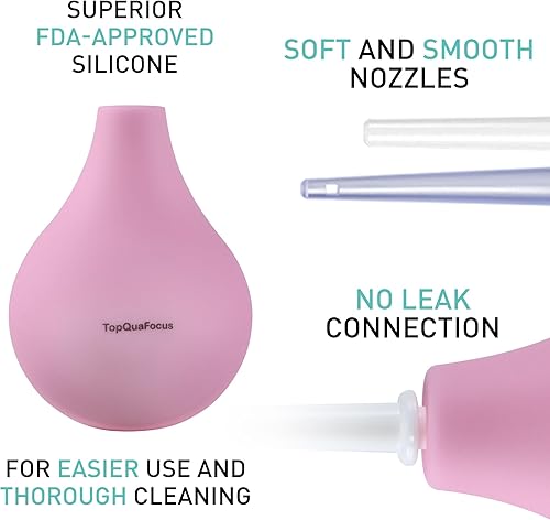 Miniatura 2 de TopQuaFocus Kit de bombillas de enema de 8 onzas, bombilla anal y vaginal para hombres, sistema de enjuague, enemas, bombilla de silicona, 4 puntas