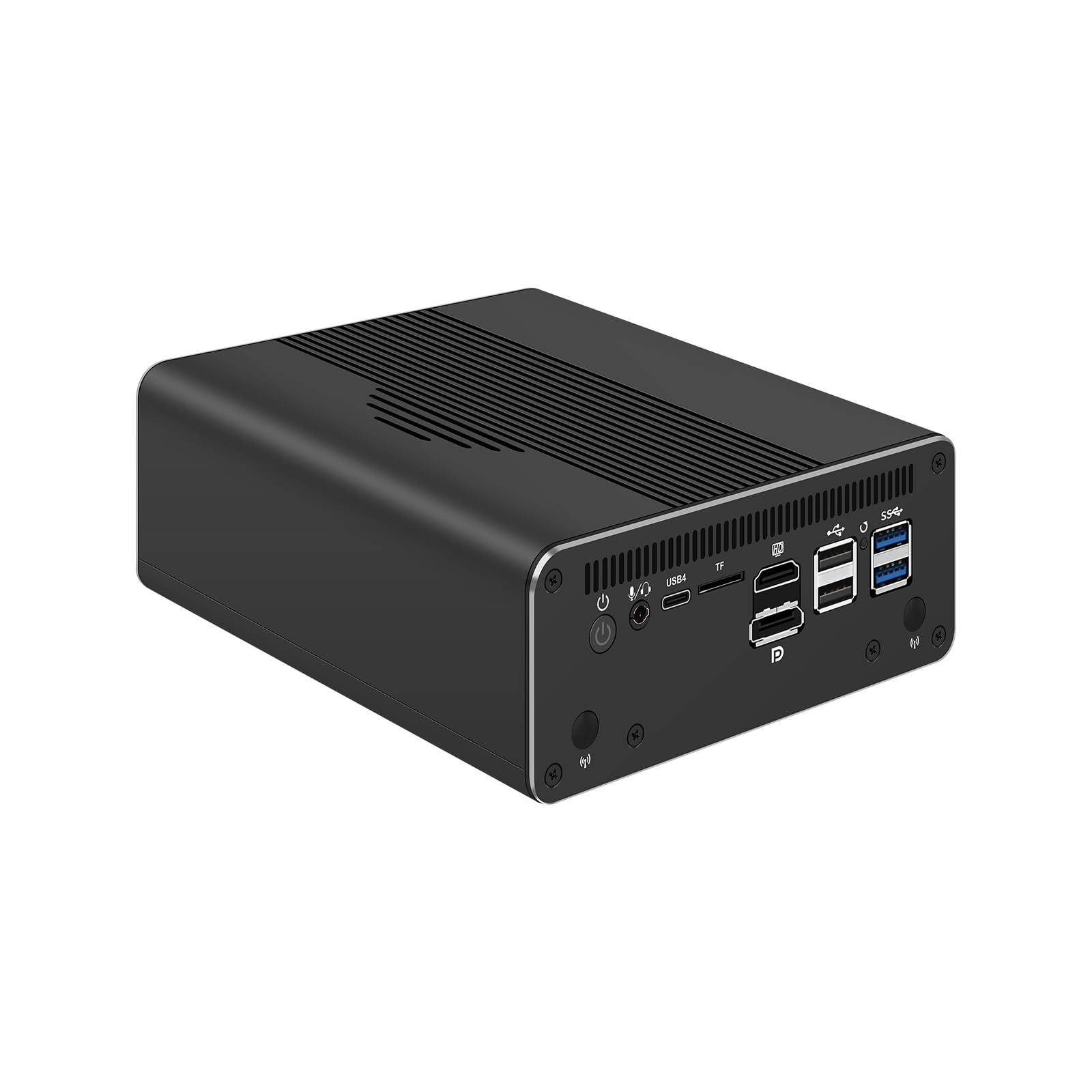 Micro Firewall Appliance, Mini PC, PFSense, Mikrotik, OPNsense, VPN, Router PC, Ultra 7 Processor 155H, RJ69, 4 x 2.5GbE I226-V, Type-C USB4, TF, DP, HDMI, 96G RAM, 1TB SSD