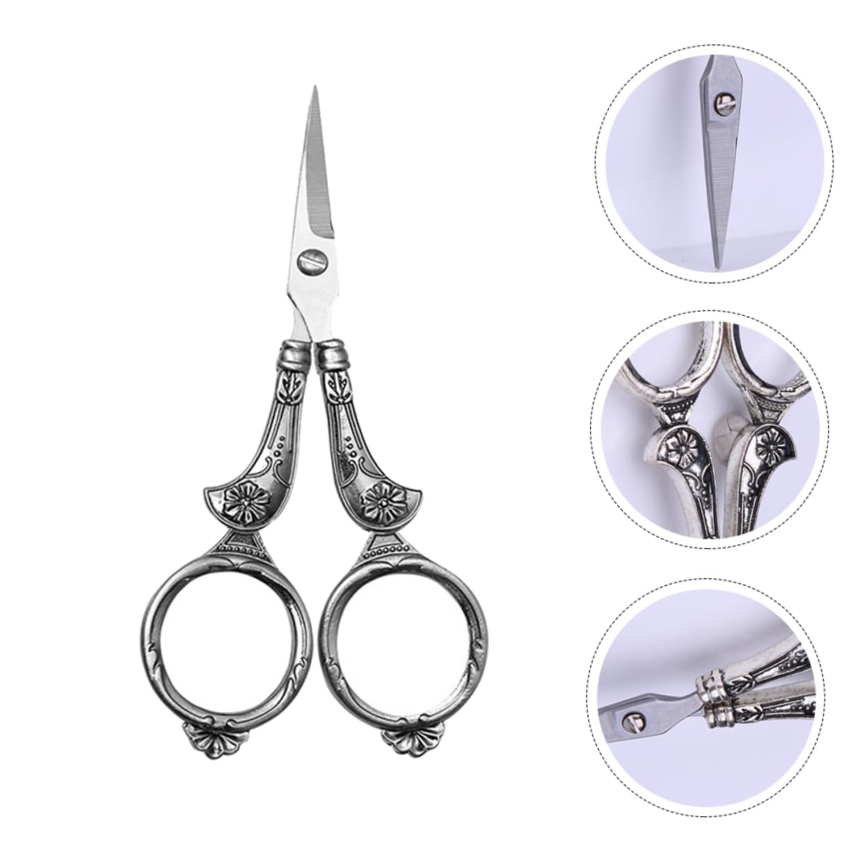 4pièces Ciseaux à Broderie Vintage Acier Inoxydable Pour Couture Et Artisanat Équipement Léger Et Ergonomique Pour Travaux Manuels Couture Point De Croix Et Plus