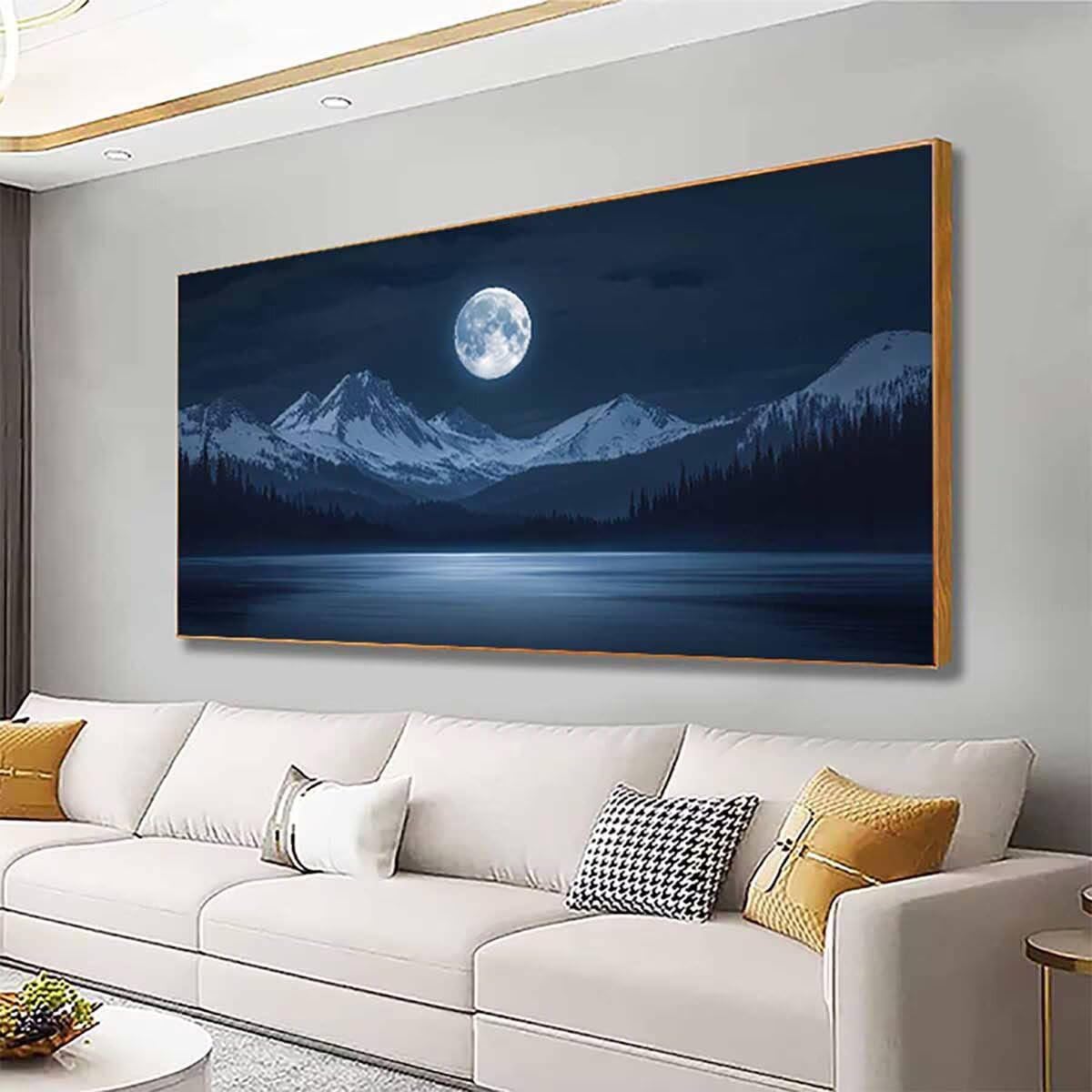 Snow Mountain diamentowe zestawy artystyczne dla dorosłych, malarstwo diamentowe, księżyc, kryształ, zestawy artystyczne, dla dorosłych, dzieci, DIY, 5D, kwadratowe, pełne wiercenie, klejnot, kropki