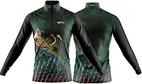 Camiseta de Pesca Masculina Proteção UV 50 Solar Camisa De pescaria