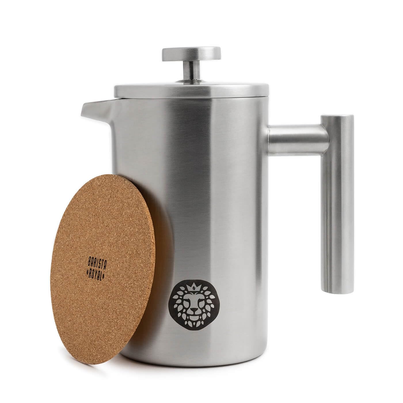 Barista Royal French Press - Hochwertige Frenchpress mit Warmhalte-Funktion - Kaffeebereiter - 600ml