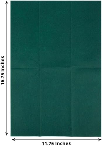 Miniatura 3 de Efavormart - Paquete de 20 servilletas de papel Airlaid de papel suave de lino verde esmeralda cazador, altamente absorbentes, desechables