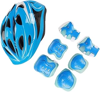 BESPORTBLE 7 Peças Joelheiras Infantis Joelheiras Para Esportes Joelheiras Equipamentos De Proteção Para Crianças Equipamentos De Proteção De Pulso Para Crianças Capacete Infantil