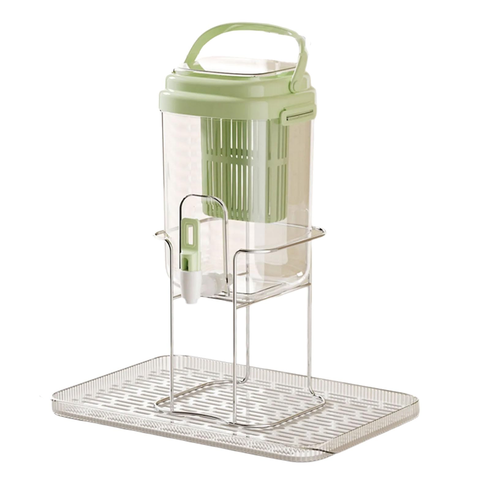 Elnwnnkc Large Capacity Iced Beverage Dispenser Leak Proof Container with Tap for Home Kitchen Outdoor Event Leak Proof Cold Beverage Dispenser with Tap Large Capacity Fridge Pitcher