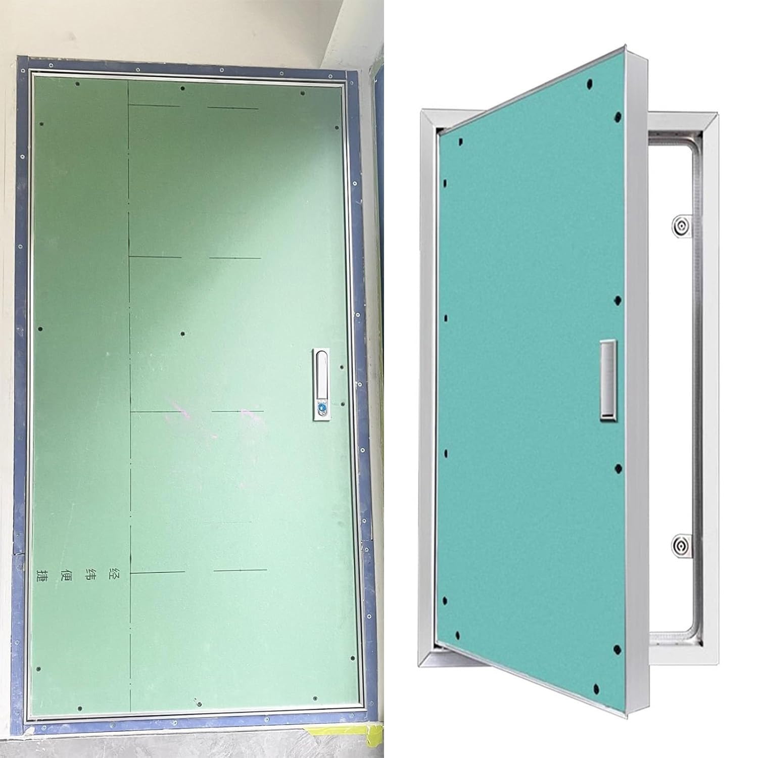 Zamykany panel dostępu do płyt kartonowo-gipsowych, drzwi wejściowe HVAC z aluminiową ramą, konstrukcja do montażu podtynkowego dla bezpiecznych i dyskretnych otworów ściennych
