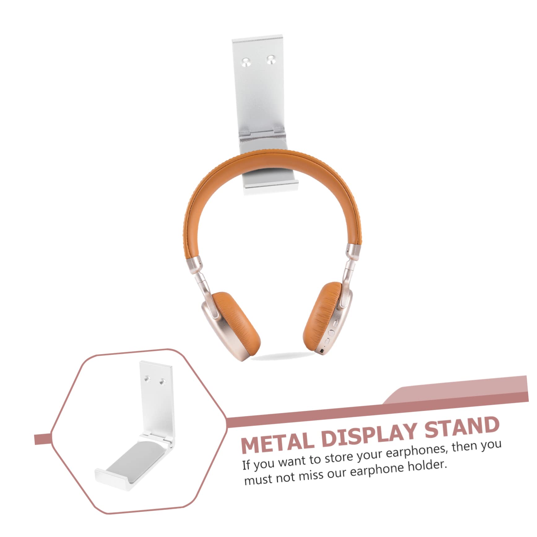 VILLCASE Soporte de Auriculares de Aleación de Aluminio Estante para Auriculares Gaming Soporte Resistente hasta Diseño Compacto y Práctico para Escritorio