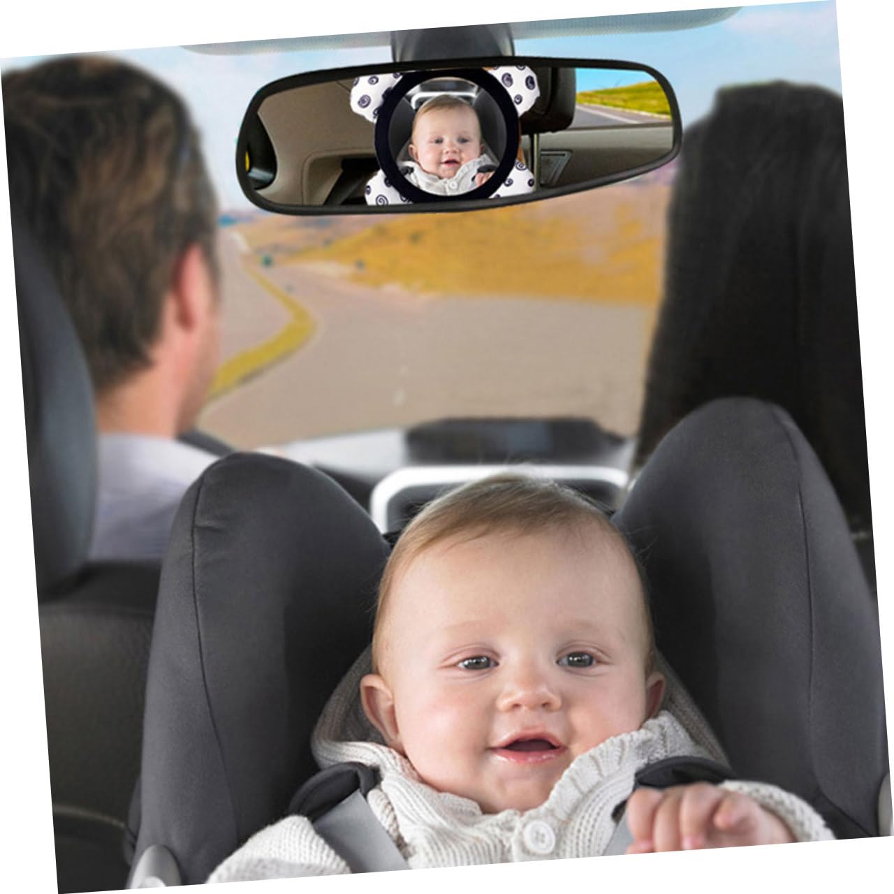 Toddmomy 3 Piezas Retrovisor de Seguridad de Observación Trasero de Animal con Recién Nacidos