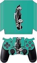'Disagu SF de SDI de 5547 _ 838 Diseño Protector de Pantalla para Sony PS 4 Pro con Controlador – Diseño Oldtimer 540 K Color Azul Transparente