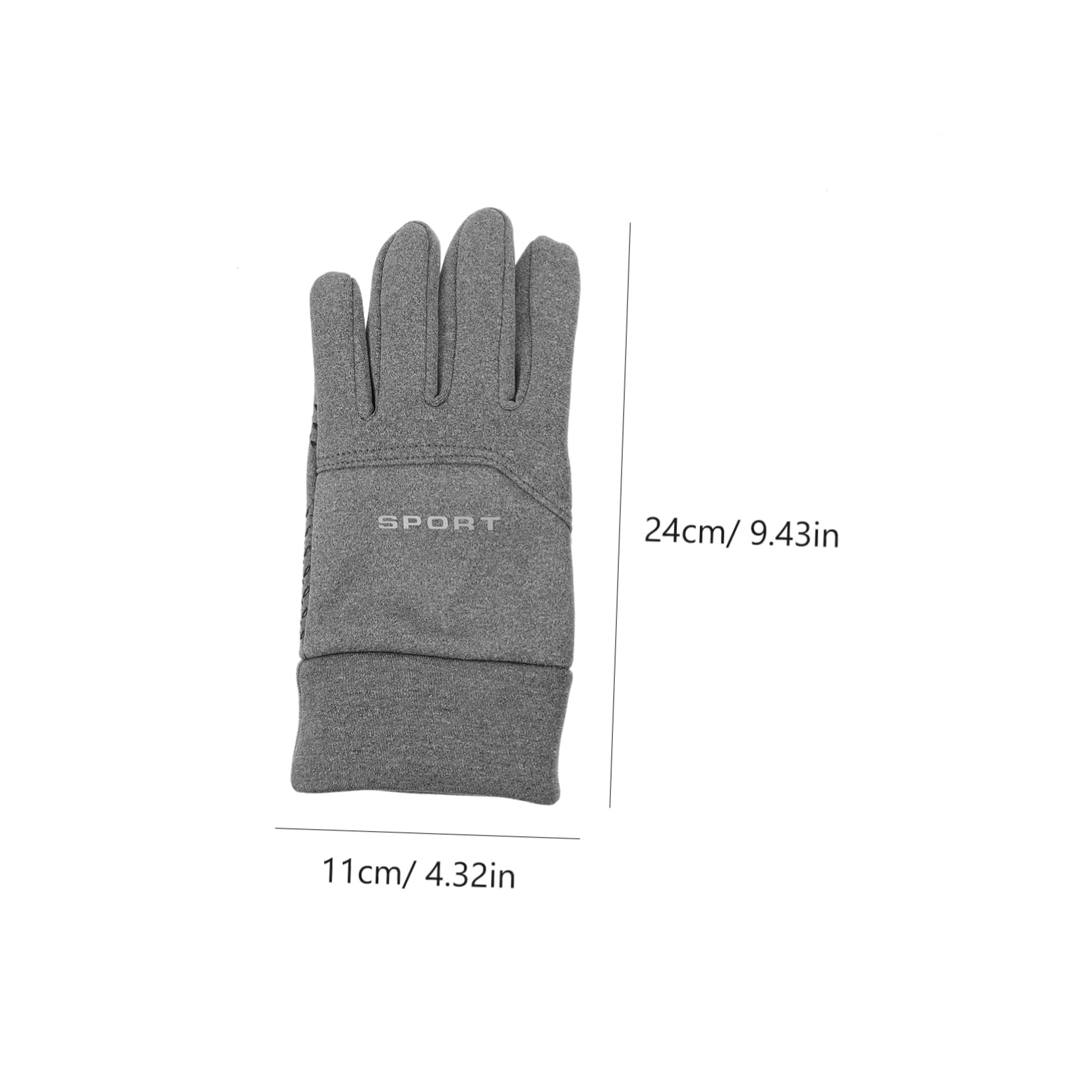 BESPORTBLE 1 Pair Full Finger Touchscreen Gloves for Men Warm Windproof Waterproof Bicycle Motorcycle Outdoor Sports
