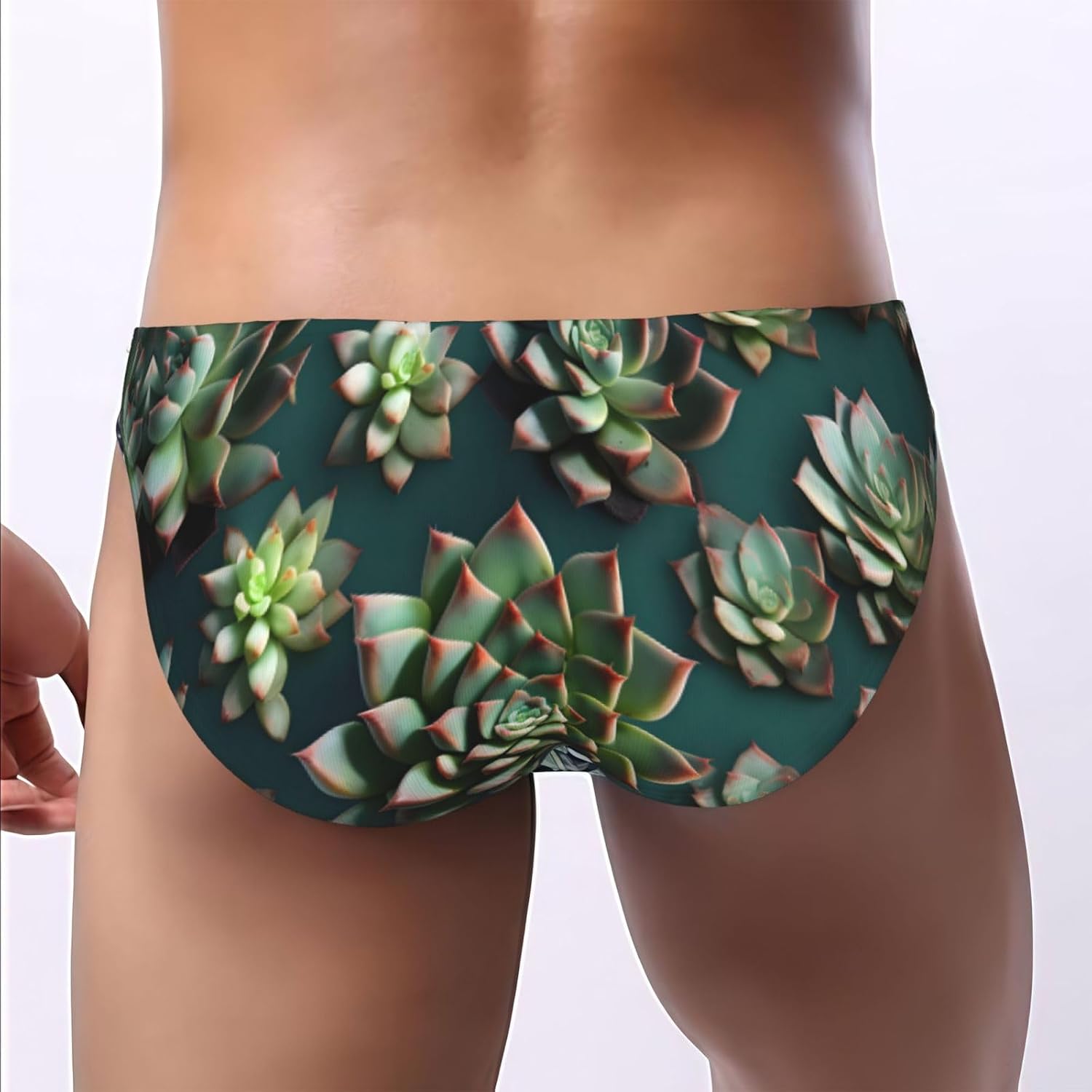 Many succulents Men's Bikini Underwear - Soft Breathable Elasticity Comfort for Everyday Wear