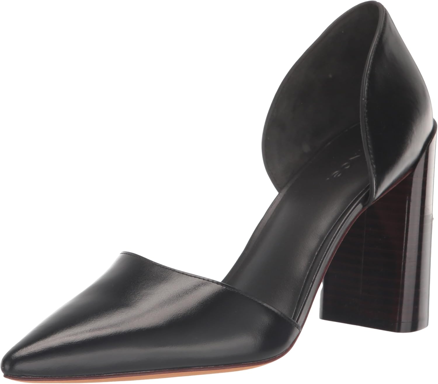 Vince Womens Prim Pointed Toe Stacked Heel Pump