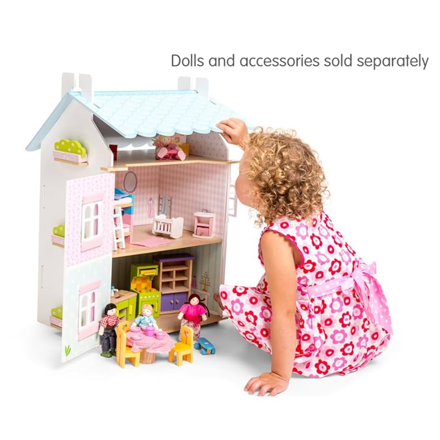 【新品】ブルーバードコテージ 37点セット Le Toy Van　レトイバン Amazon.co.jp: Le Toy Van - ゴージャスな木製ブルーバード