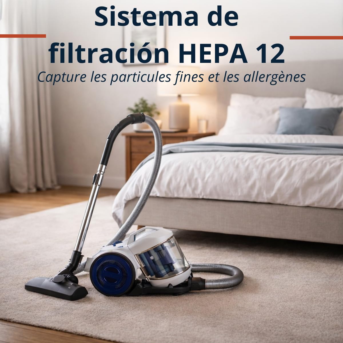 Dirt Devil Aspiradora Ciclónica DD2511 - Aspiradora sin Bolsa Potente - Aspirador Compacto Ligero para Uso Diario - Vacuum Cleaner de 800W - con Boquillas Incluidas