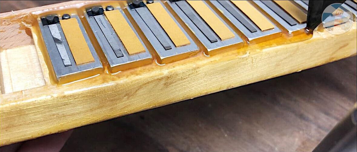 Cuillère à cire d'accordéon argentée, outil pour la cire à plaques vocales, réparation d'accordéon