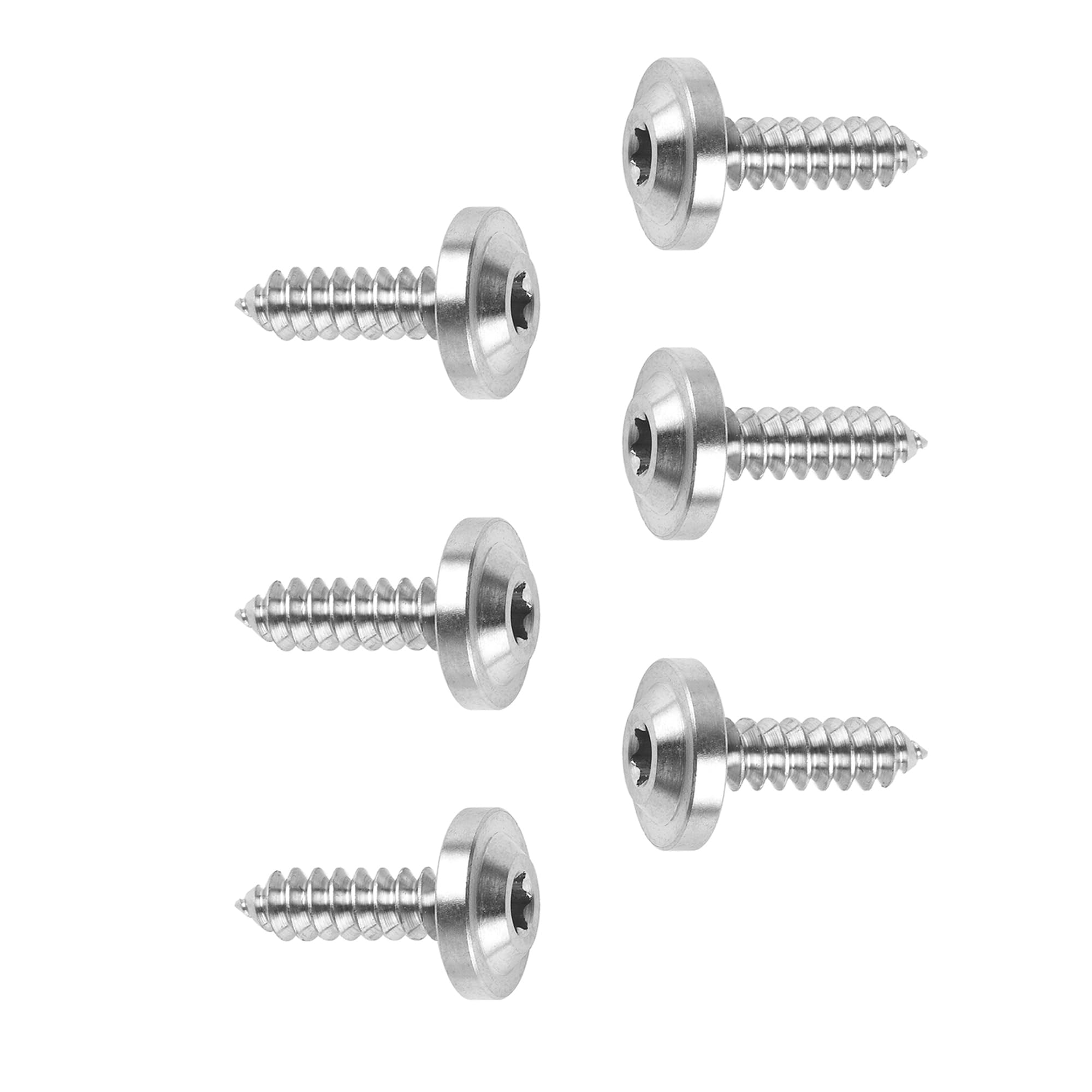 DWAMMEBRS M4 M5 M6x15 17 20 25mm Self-tapping Screws T25 Torx Head Motorcycle Bolt Pack of 6(Titanium,M5x20mm)